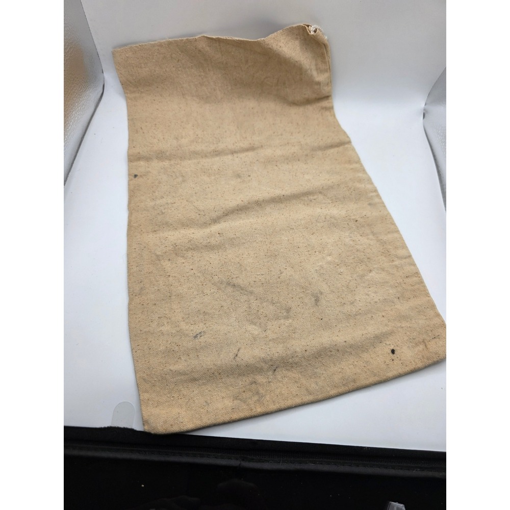 Vintage US Mint Canvas Money Bag $50 Cents Stenciled Canvas Coin Sack Beige - Picture 2 of 2